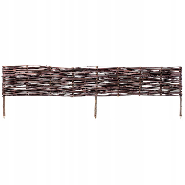 Palisada Wiklinowa Płotek 120x30cm Płot Obrzeże 375674