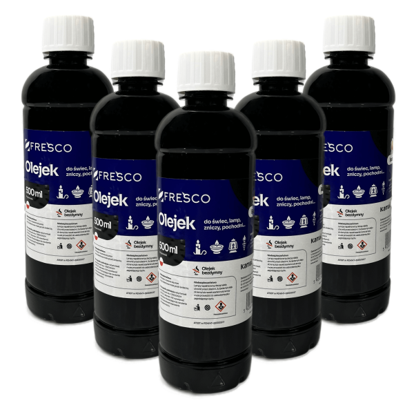 Paliwo olej do lamp, pochodni, świec i zniczy bezzapachowy 0,5l 5 sztuk 942315