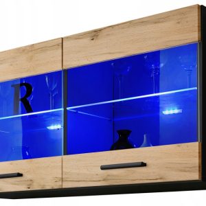 Pan Igiełka Witryna Wisząca LED Czarny Biały Dąb Wotan Loft Kompaktowa 341791 Pan Igiełka Witryna Wisząca LED Czarny Biały Dąb Wotan Loft Kompaktowa 341791