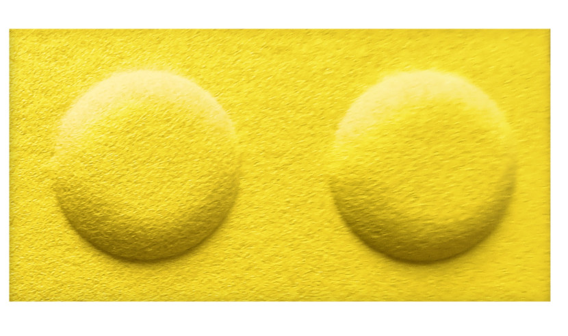 Panel filcowy klocek 30 x 15 żółty 687487