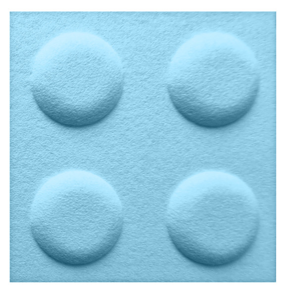 Panel filcowy klocek 30 x 30 błękitny 687549