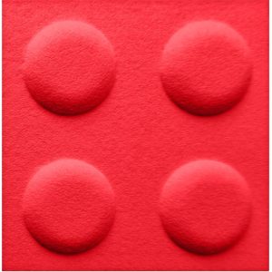 Panel filcowy klocek 30 x 30 czerwony 687509 Panel filcowy klocek 30 x 30 czerwony 687509