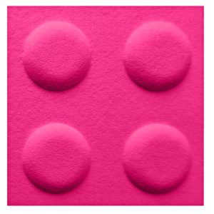Panel filcowy klocek 30 x 30 różowy 687495