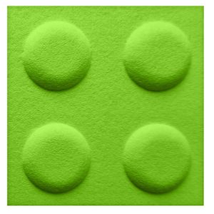 Panel filcowy klocek 30 x 30 zielony 687521