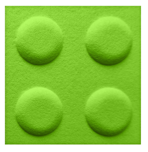 Panel filcowy klocek 30 x 30 zielony 687521