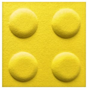 Panel filcowy klocek 30 x 30 żółty 687552