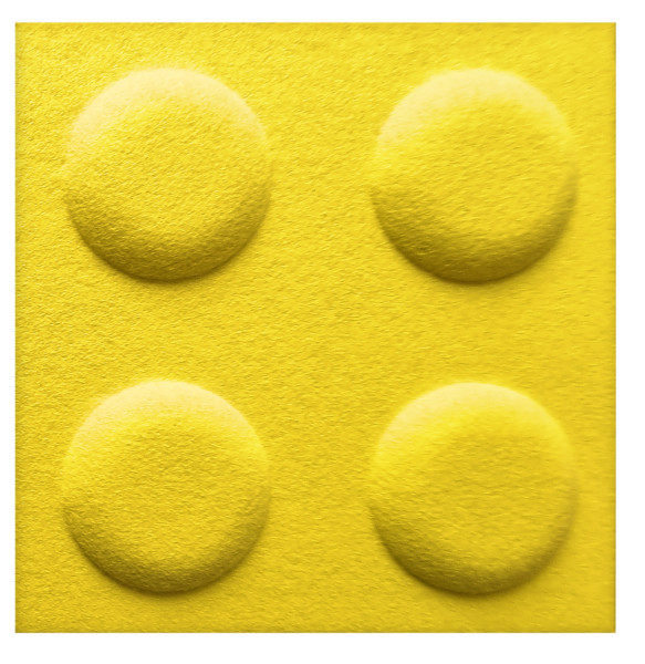 Panel filcowy klocek 30 x 30 żółty 687552