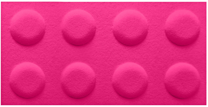 Panel filcowy klocek 60 x30 różowy 687473