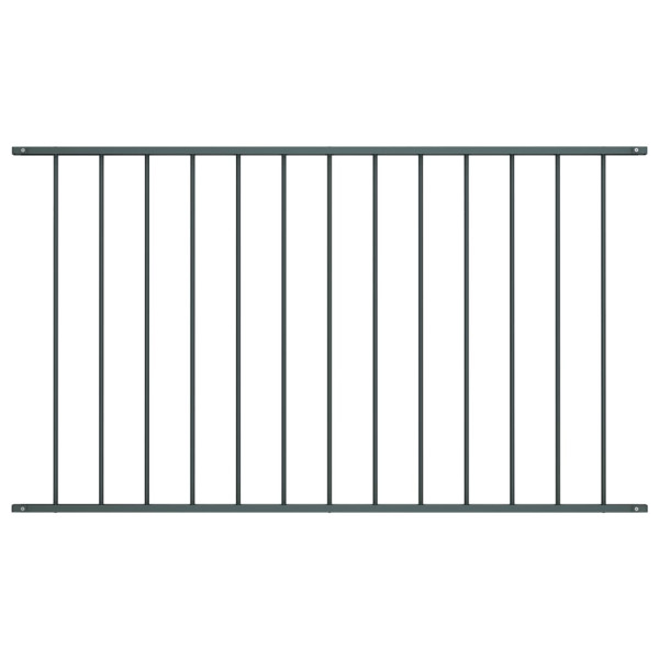 Panel ogrodzeniowy Antracyt 1.7 x 0.75 m Stal vidaXL 498961