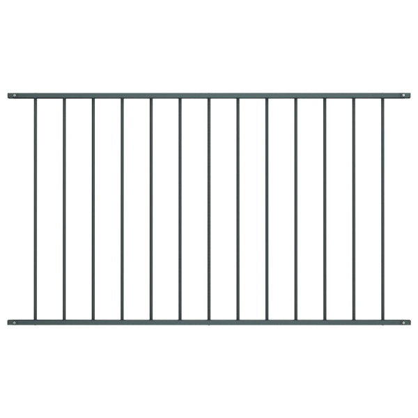 Panel ogrodzeniowy Antracyt 1.7 x 1.25 m Stal vidaXL 498962