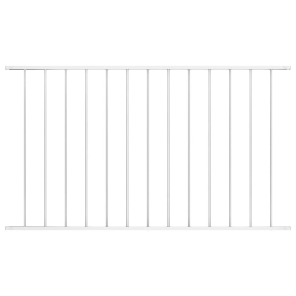 Panel ogrodzeniowy Biały 1.7 x 1 m Stal vidaXL 498967