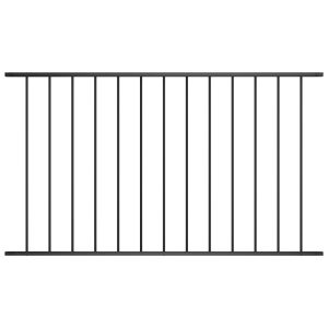 Panel ogrodzeniowy Czarny 1.7 x 1.25 m Stal vidaXL 498960 Panel ogrodzeniowy Czarny 1.7 x 1.25 m Stal vidaXL 498960