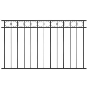 Panel Ogrodzeniowy Ogrodzenie Płot Malowana Proszkowo Stal 1,7×0,8 m Czarny 874413 Panel Ogrodzeniowy Ogrodzenie Płot Malowana Proszkowo Stal 1,7×0,8 m Czarny 874413