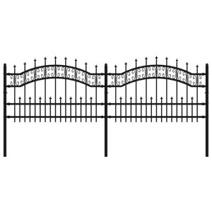 Panel Ogrodzeniowy Ogrodzenie Płot Malowana Proszkowo Stal 240×75 cm Czarny 874333 Panel Ogrodzeniowy Ogrodzenie Płot Malowana Proszkowo Stal 240×75 cm Czarny 874333