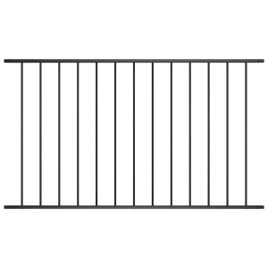Panel Ogrodzeniowy Ogrodzenie Płot Stal 1,63×1,25 m Czarny 870974 Panel Ogrodzeniowy Ogrodzenie Płot Stal 1,63×1,25 m Czarny 870974