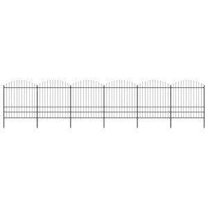 Panel Ogrodzeniowy Ogrodzenie Płot Stal 1070×200 cm Czarny 870988 Panel Ogrodzeniowy Ogrodzenie Płot Stal 1070×200 cm Czarny 870988