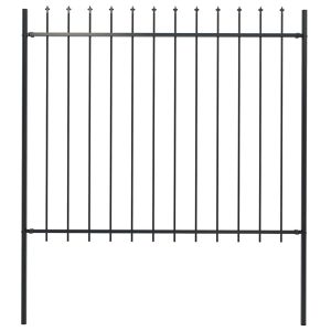 Panel Ogrodzeniowy Ogrodzenie Płot Stal 181×150 cm Czarny 871864 Panel Ogrodzeniowy Ogrodzenie Płot Stal 181×150 cm Czarny 871864