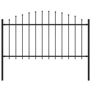 Panel Ogrodzeniowy Ogrodzenie Płot Stal 181×150 cm Czarny 871085 Panel Ogrodzeniowy Ogrodzenie Płot Stal 181×150 cm Czarny 871085