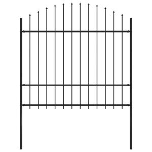 Panel Ogrodzeniowy Ogrodzenie Płot Stal 181×175 cm Czarny 870953 Panel Ogrodzeniowy Ogrodzenie Płot Stal 181×175 cm Czarny 870953