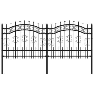 Panel Ogrodzeniowy Ogrodzenie Płot Stal 240×100 cm Czarny 874327 Panel Ogrodzeniowy Ogrodzenie Płot Stal 240×100 cm Czarny 874327