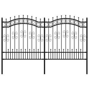 Panel Ogrodzeniowy Ogrodzenie Płot Stal 240×125 cm Czarny 874402 Panel Ogrodzeniowy Ogrodzenie Płot Stal 240×125 cm Czarny 874402
