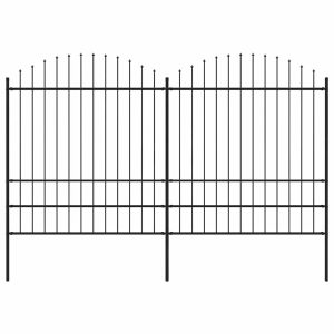 Panel Ogrodzeniowy Ogrodzenie Płot Stal 359×200 cm Czarny 870982 Panel Ogrodzeniowy Ogrodzenie Płot Stal 359×200 cm Czarny 870982