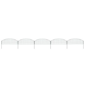 Panel Ogrodzeniowy Ogrodzenie Płot Stal 77,3×26 cm Zielony 872269