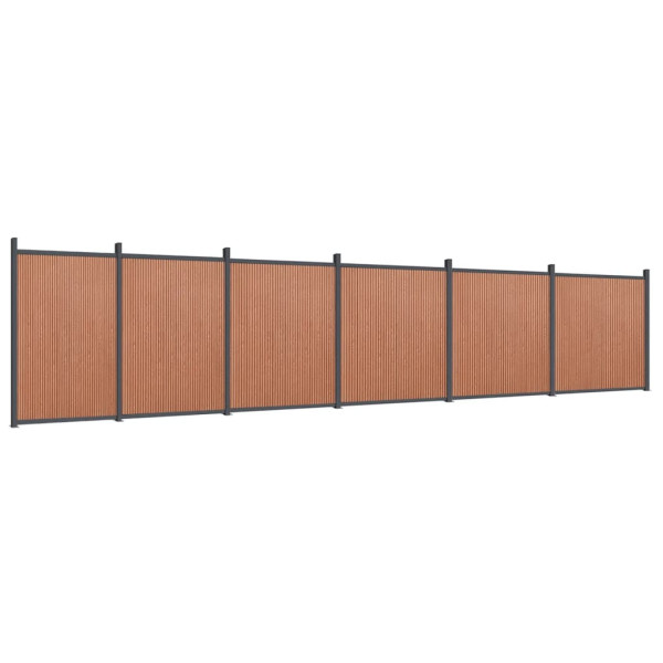 Panel Ogrodzeniowy Ogrodzenie Płot WPC 1045x186 cm Brązowy 874401