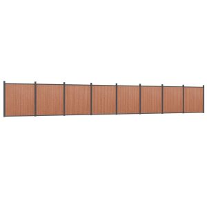 Panel Ogrodzeniowy Ogrodzenie Płot WPC 1391×186 cm Brązowy 874337 Panel Ogrodzeniowy Ogrodzenie Płot WPC 1391×186 cm Brązowy 874337