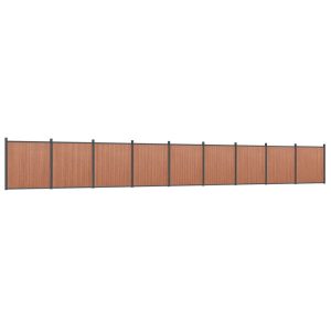 Panel Ogrodzeniowy Ogrodzenie Płot WPC 1564×186 cm Brązowy 874417 Panel Ogrodzeniowy Ogrodzenie Płot WPC 1564×186 cm Brązowy 874417