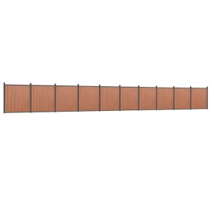 Panel Ogrodzeniowy Ogrodzenie Płot WPC 1737×186 cm Brązowy 874390 Panel Ogrodzeniowy Ogrodzenie Płot WPC 1737×186 cm Brązowy 874390