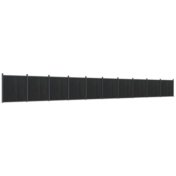 Panel Ogrodzeniowy Ogrodzenie Płot WPC 1737x186 cm Szary 874416