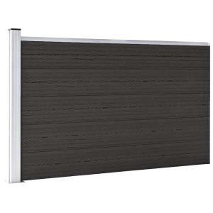 Panel Ogrodzeniowy Ogrodzenie Płot WPC 175×105 cm Czarny 870955 Panel Ogrodzeniowy Ogrodzenie Płot WPC 175×105 cm Czarny 870955