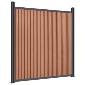 Panel Ogrodzeniowy Ogrodzenie Płot WPC 180×186 cm Brązowy 874407 Panel Ogrodzeniowy Ogrodzenie Płot WPC 180×186 cm Brązowy 874407