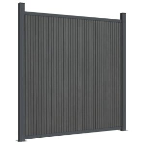Panel Ogrodzeniowy Ogrodzenie Płot WPC 180×186 cm Szary 874342 Panel Ogrodzeniowy Ogrodzenie Płot WPC 180×186 cm Szary 874342
