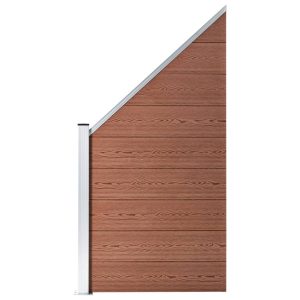 Panel Ogrodzeniowy Ogrodzenie Płot WPC 20,3×2 cm Brązowy 870593 Panel Ogrodzeniowy Ogrodzenie Płot WPC 20,3×2 cm Brązowy 870593