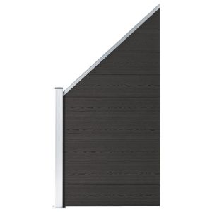 Panel Ogrodzeniowy Ogrodzenie Płot WPC 20,3×2 cm Czarny 870634 Panel Ogrodzeniowy Ogrodzenie Płot WPC 20,3×2 cm Czarny 870634