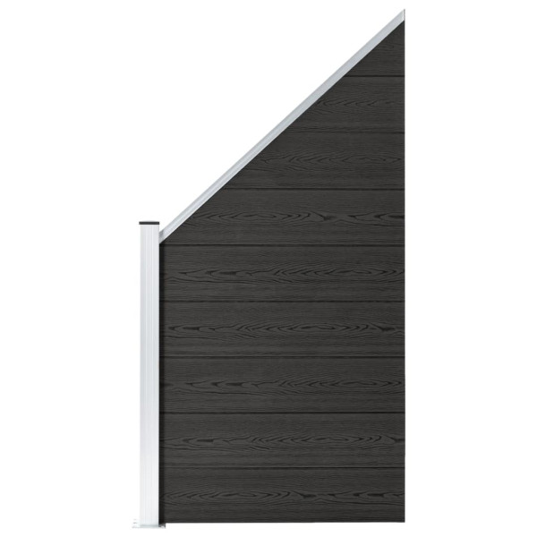Panel Ogrodzeniowy Ogrodzenie Płot WPC 20,3x2 cm Szary 870589