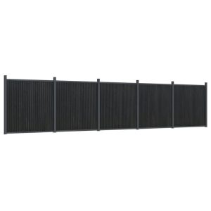 Panel Ogrodzeniowy Ogrodzenie Płot WPC 872×186 cm Szary 874376