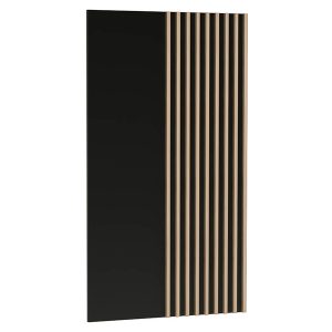 Panel ścienny Cali C-10 z lamelami czarny 134795 Panel ścienny Cali C-10 z lamelami czarny 134795