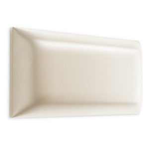 Panel Tapicerowany Eko Skóra Kremowy 100x20cm 181375