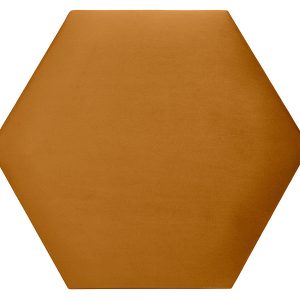 Panel tapicerowany heksagon 40×34,6 cm żółty 45700
