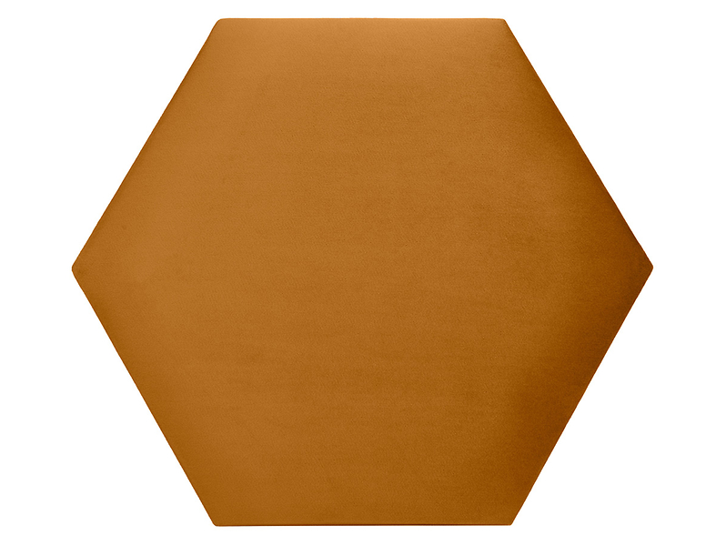 Panel tapicerowany heksagon 40x34,6 cm żółty 45700