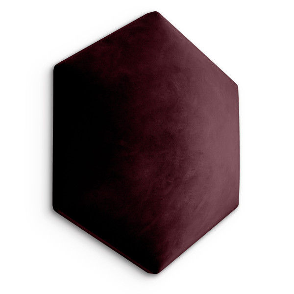 Panel Tapicerowany Plaster Miodu Heksagon Bordowy 35x40cm 180739