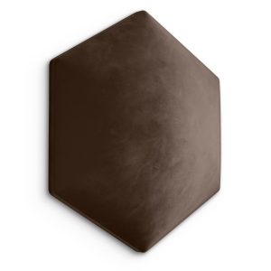 Panel Tapicerowany Plaster Miodu Heksagon Brązowy 35x40cm 180714 Panel Tapicerowany Plaster Miodu Heksagon Brązowy 35x40cm 180714