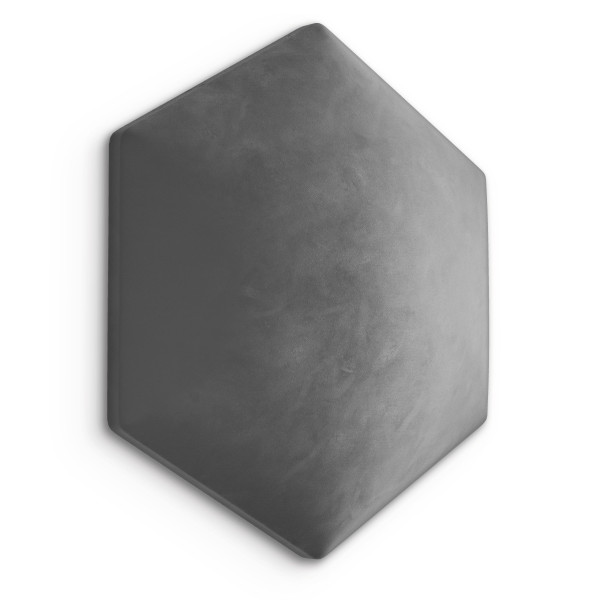 Panel Tapicerowany Plaster Miodu Heksagon Szary 26x30cm 180723