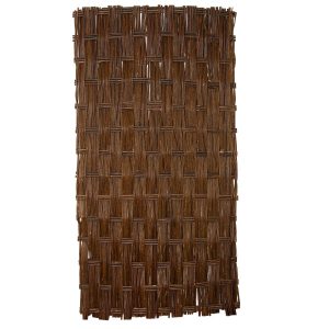 Panel wierzbowy pleciony 180x90cm Brązowy Osłona Trejaż Dekoracja Ogrodu 656309