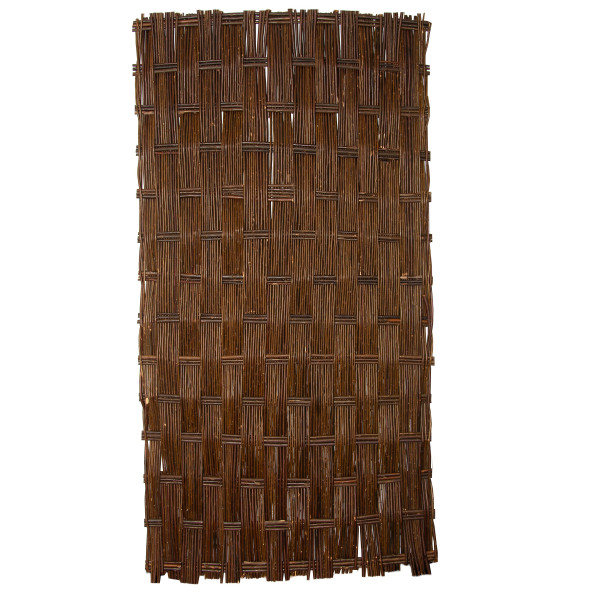 Panel wierzbowy pleciony 180x90cm Brązowy Osłona Trejaż Dekoracja Ogrodu 656309