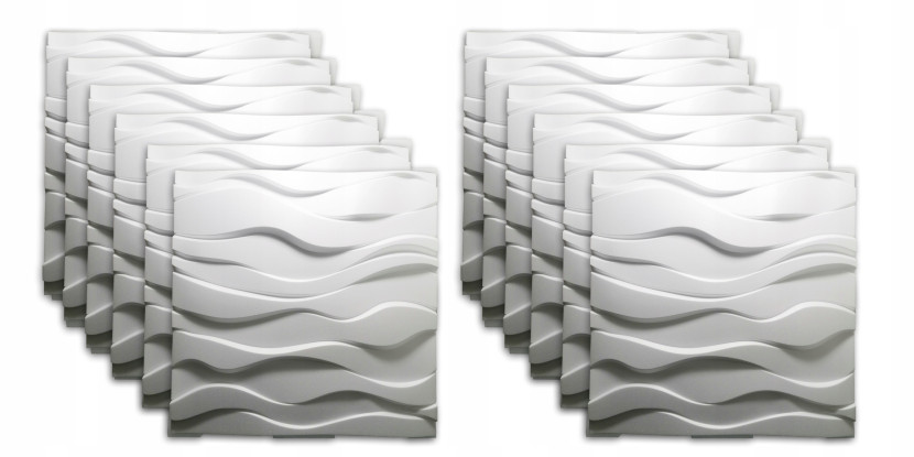 Panele 3D Styropianowe 60X60 Zefir 12 Szt.=4,32 M2 753804