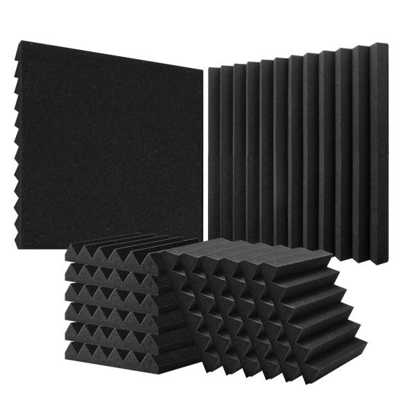 Panele Akustyczne z Pianki – 36 sztuk, 30 x 30 x 5 cm 807341
